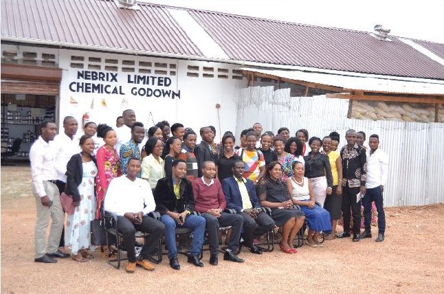 Group outside the Nebrix Limited Chemical Godown