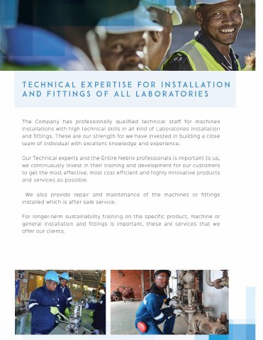 First page of Installation & support