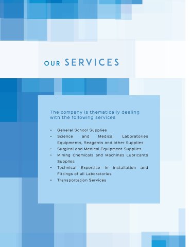 First page of Product & supply range